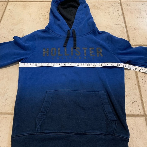 💜 Hollister Blue Ombre Pullover Hoodie - Size XXS - Picture 2 of 6